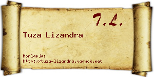 Tuza Lizandra névjegykártya